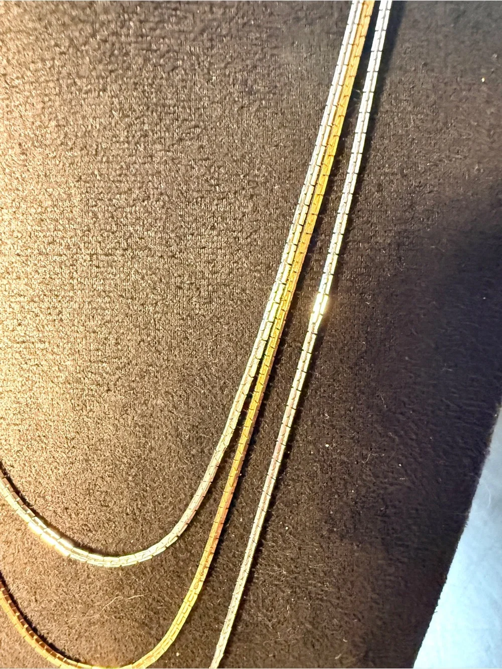 Vintage Signed Act II Mid Century Multi Strand Silver & Gold Tone Necklace